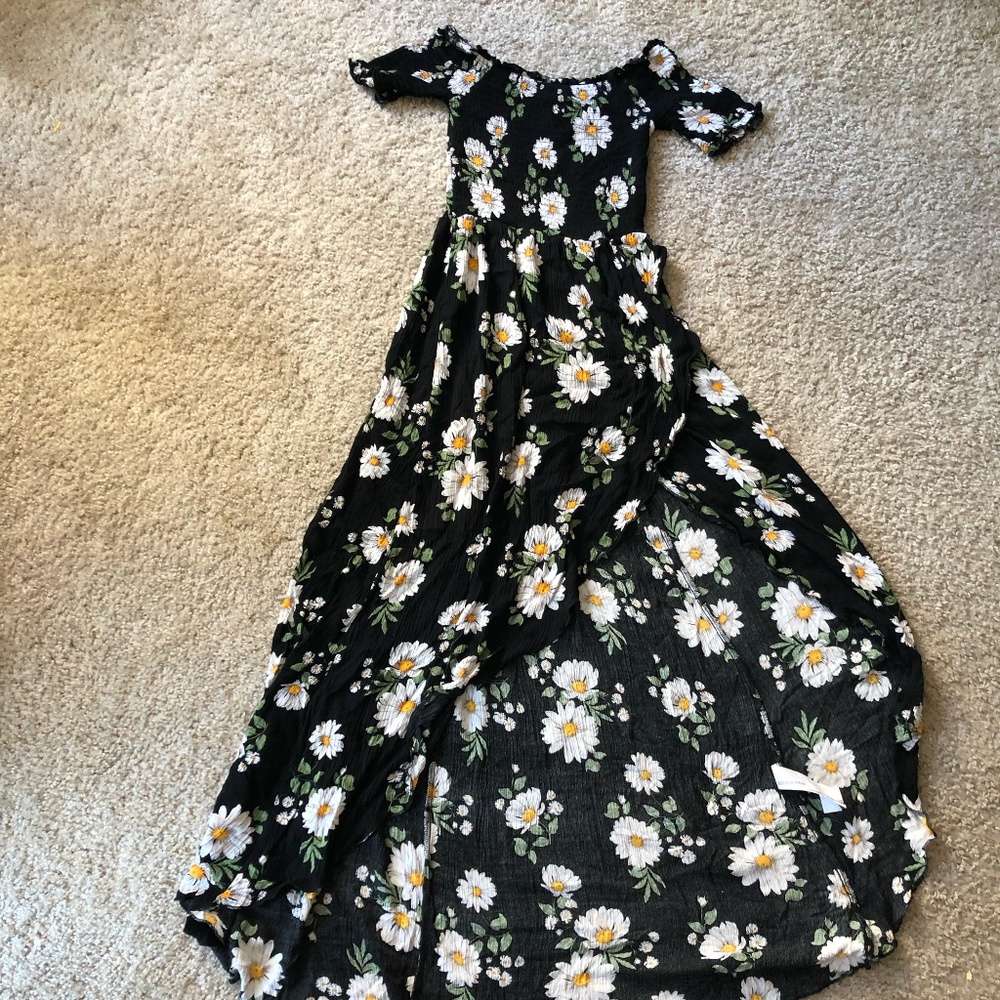black floral sundress